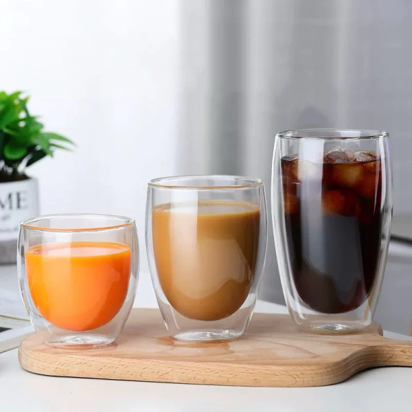 Double-Walled Borosilicate Glass Cup - Thermal Insulated & Durable for Hot and Cold Drinks - Image 3