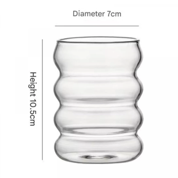 High-Quality Borosilicate Glass Wave Cup - Creative Design, Durable & Heat Resistant - Image 6