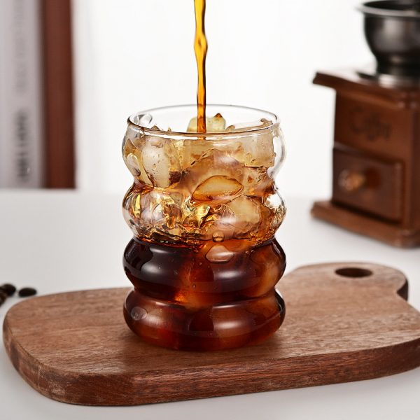 High-Quality Borosilicate Glass Wave Cup - Creative Design, Durable & Heat Resistant - Image 2