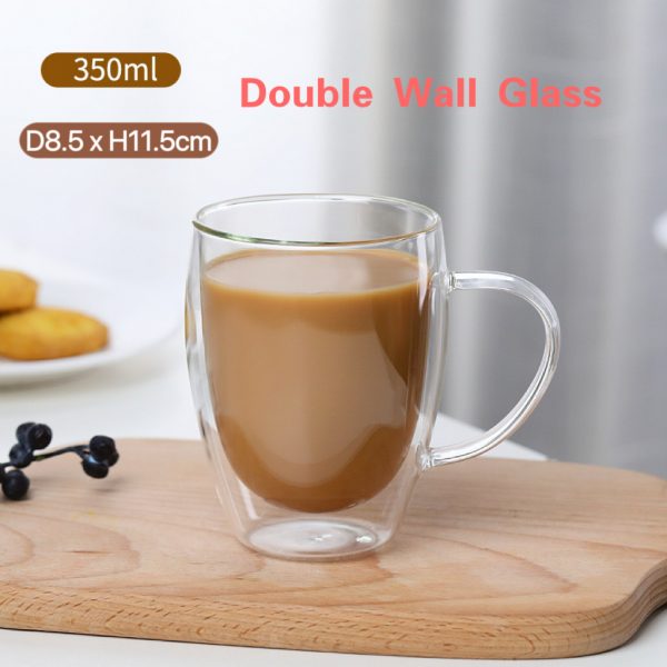 Double-Walled Borosilicate Glass Cup - Thermal Insulated & Durable for Hot and Cold Drinks - Image 10