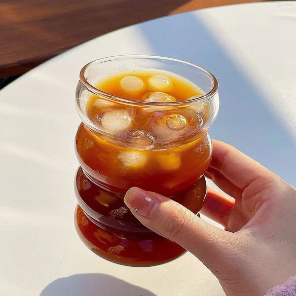 High-Quality Borosilicate Glass Wave Cup - Creative Design, Durable & Heat Resistant - Image 3