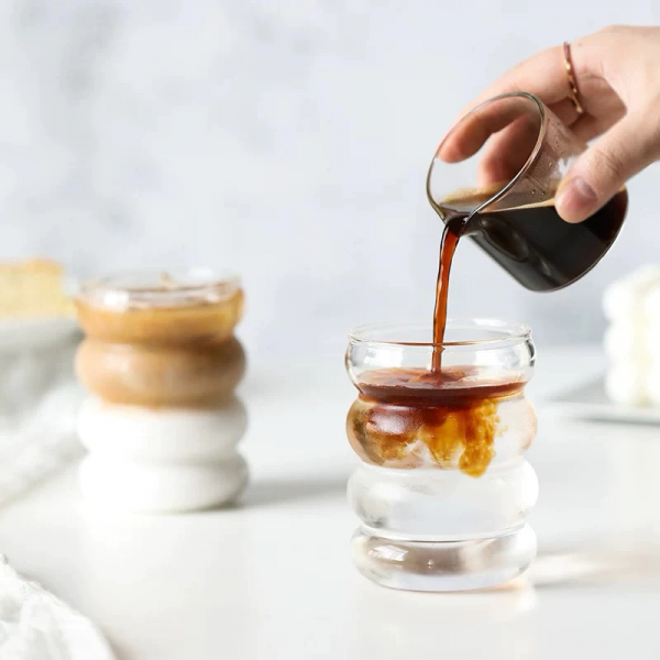 High-Quality Borosilicate Glass Wave Cup - Creative Design, Durable & Heat Resistant - Image 4