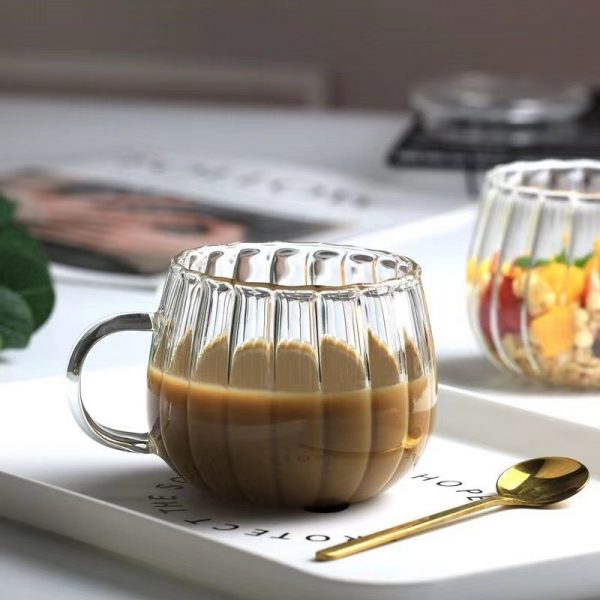 380ML Borosilicate Pumpkin Shaped Glass Mug – Creative Heat-Resistant Cup for Coffee, Juice, Milk, Tea & Matcha - Image 7