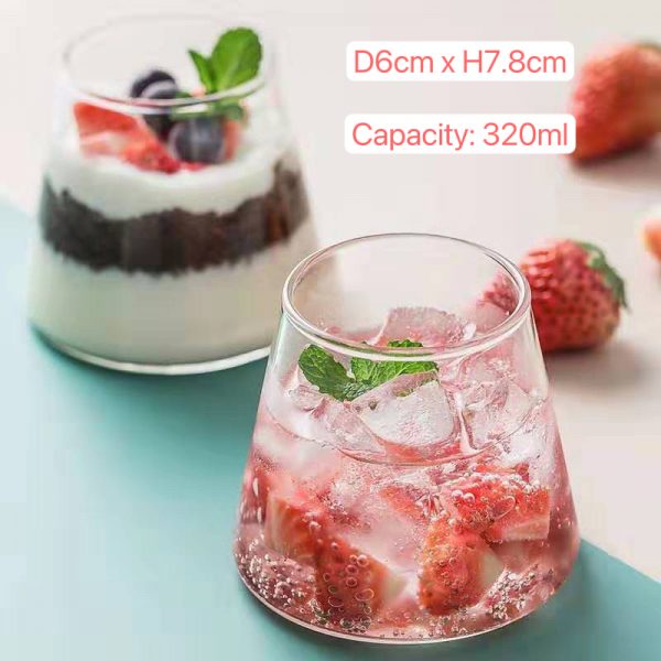 320ML Borosilicate Mount Fuji Shaped Glass Cup – Creative Heat-Resistant Mug for Coffee, Milk, Juice, Beer & Matcha - Image 5