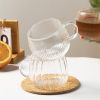 380ML Borosilicate Pumpkin Shaped Glass Mug – Creative Heat-Resistant Cup for Coffee, Juice, Milk, Tea & Matcha - Image 4