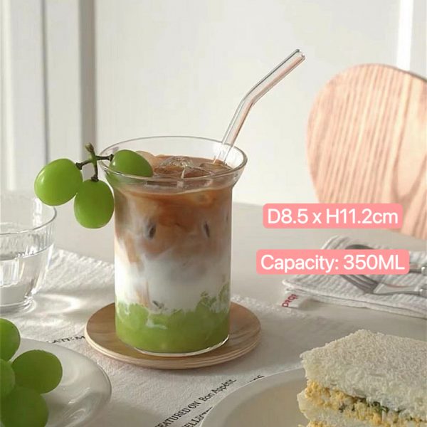 350ML Borosilicate Glass Coffee Mug – Heat-Resistant Clear Cup for Tea, Matcha, Juice & Daily Beverages - Image 6