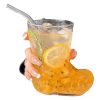 400ML Borosilicate Boot Shaped Glass Cup – Creative Heat-Resistant Mug for Coffee, Milk, Juice & More - Image 3