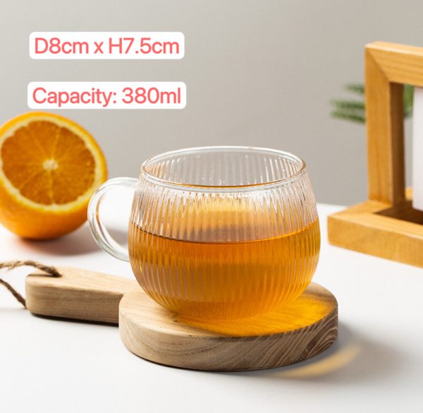 380ML Borosilicate Pumpkin Shaped Glass Mug – Creative Heat-Resistant Cup for Coffee, Juice, Milk, Tea & Matcha - Image 9