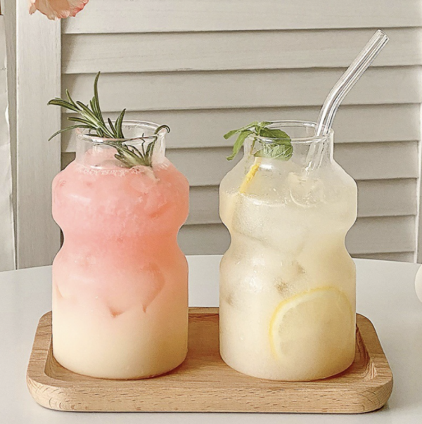 260ML/420ML High Borosilicate Yakult Style Glass Cup – Cute Mug for Matcha, Juice, Cocktails & Iced Drinks - Image 3