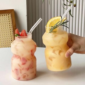 Yakult Style Glass Cup