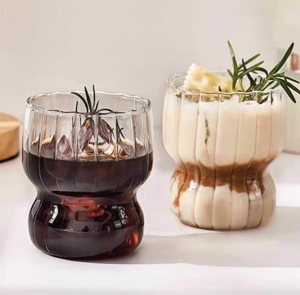 Flower Borosilicate Glass Cup