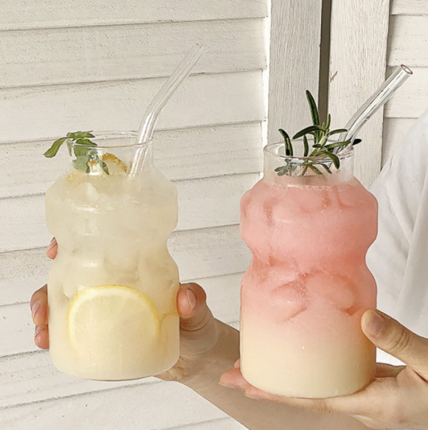 260ML/420ML High Borosilicate Yakult Style Glass Cup – Cute Mug for Matcha, Juice, Cocktails & Iced Drinks - Image 2