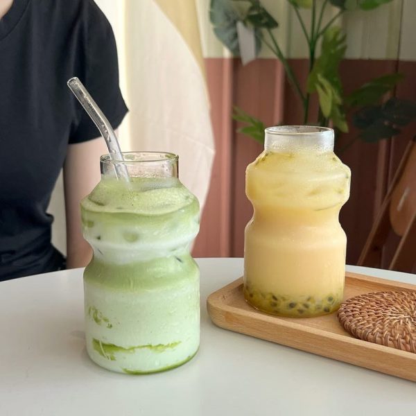 260ML/420ML High Borosilicate Yakult Style Glass Cup – Cute Mug for Matcha, Juice, Cocktails & Iced Drinks - Image 8