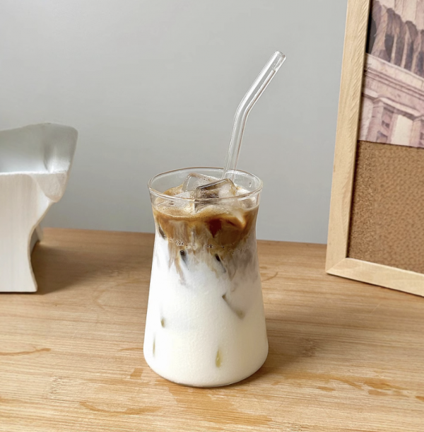 380ML Vintage Aesthetic Latte Cup – Borosilicate Glass Mug with Wood Grain Design for Matcha, Coffee & Hot Drinks - Image 5