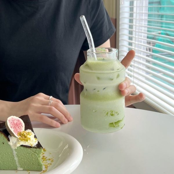 260ML/420ML High Borosilicate Yakult Style Glass Cup – Cute Mug for Matcha, Juice, Cocktails & Iced Drinks - Image 9