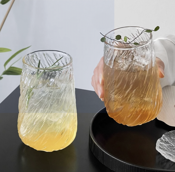 400ML Heat-Resistant Borosilicate Glass Mug – Ice Patterned Cup for Matcha, Juice, Coffee, and More - Image 7