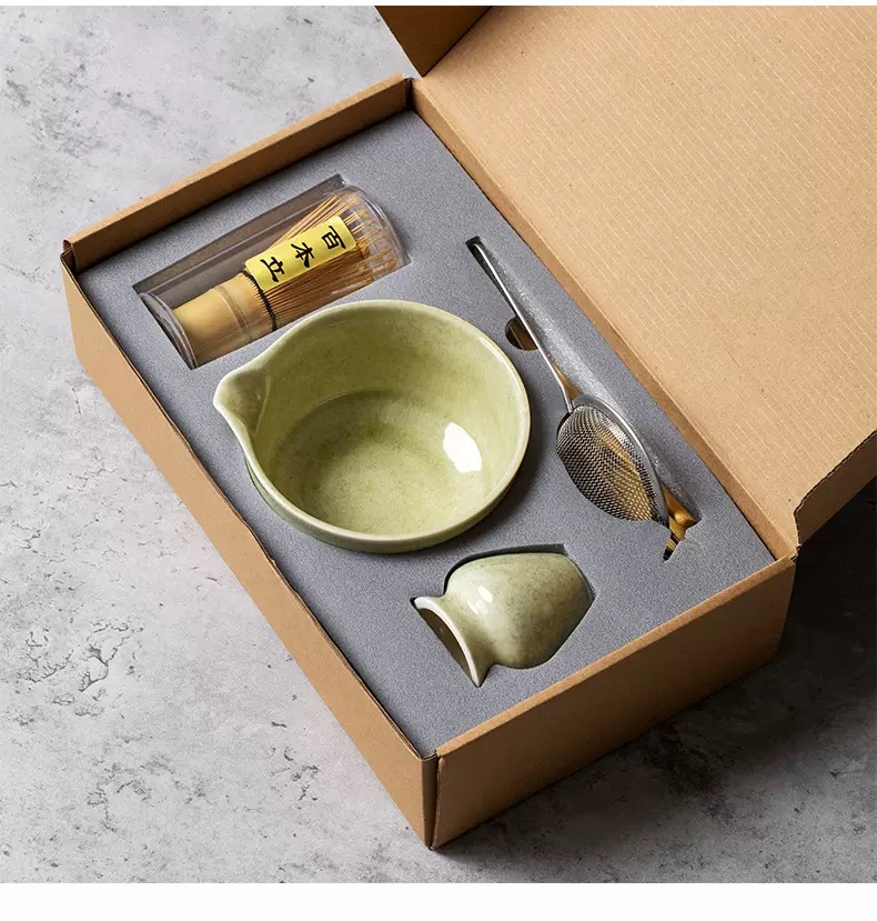 Japanese Matcha Tea Ceremony Set Kit, 6Pcs, Matcha Bowl, Bamboo Whisk, Whisk Holder & Tea Scoop, Traditional Matcha Tea Making Accessories - Image 6