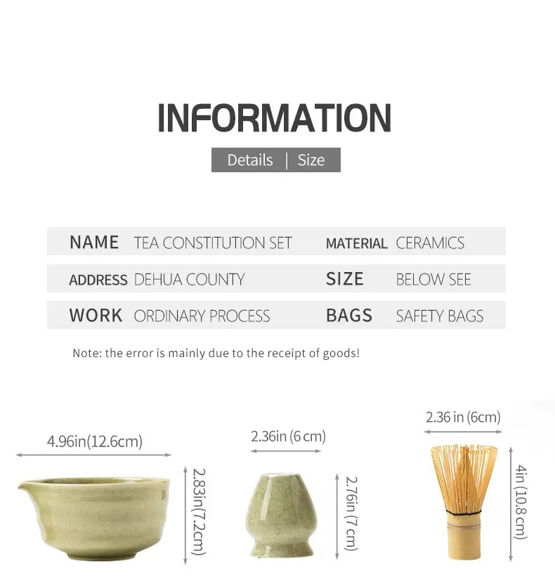 Japanese Matcha Tea Ceremony Set Kit, 6Pcs, Matcha Bowl, Bamboo Whisk, Whisk Holder & Tea Scoop, Traditional Matcha Tea Making Accessories - Image 7